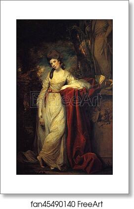 Free art print of Mrs Abington by Sir Joshua Reynolds
