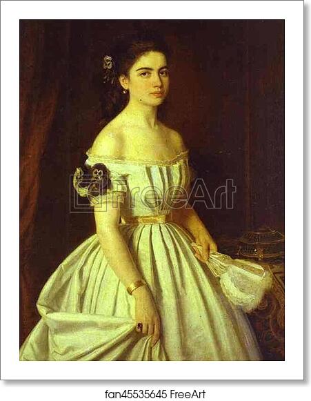 Free art print of Portrait of E. Vasilchikova by Ivan Kramskoy Free art print of Portrait of E. Vasilchikova by Ivan Kramskoy