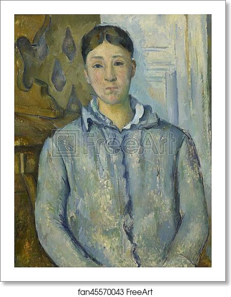 Free art print of Madame Cézanne in Blue by Paul Cézanne Free art print of Madame Cézanne in Blue by Paul Cézanne