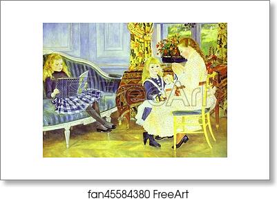 Free art print of Children's Afternoon at Wargemont by Pierre-Auguste Renoir