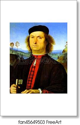 Free art print of Portrait of Francesco delle Opere by Pietro Perugino