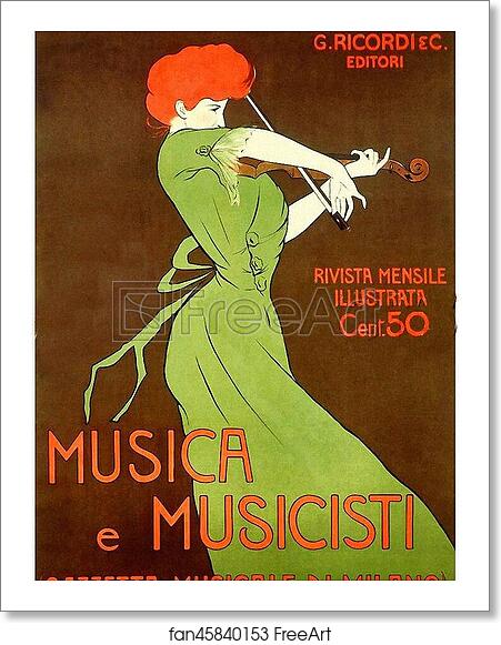 Free art print of Musica e Musicisti by Leonetto Cappiello Free art print of Musica e Musicisti by Leonetto Cappiello