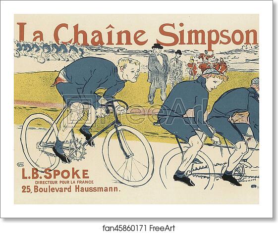 Free art print of Chaîne Simpson by Henri De Toulouse-Lautrec Free art print of Chaîne Simpson by Henri De Toulouse-Lautrec
