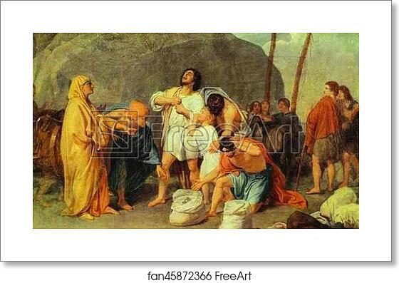 Free art print of Joseph's Brothers Find the Silver Goblet in Benjamin's Pack by Alexander Ivanov Free art print of Joseph's Brothers Find the Silver Goblet in Benjamin's Pack by Alexander Ivanov