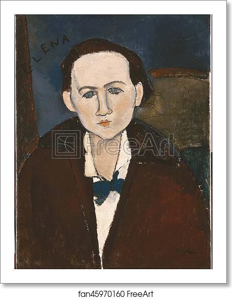 Free art print of Elena Povolozky by Amedeo Modigliani