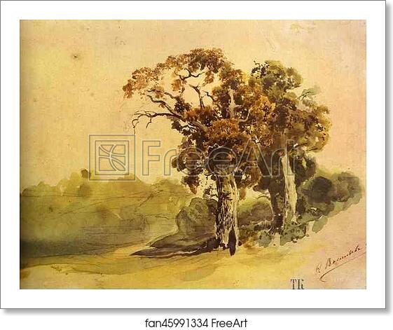 Free art print of Oaks by Feodor Vasilyev Free art print of Oaks by Feodor Vasilyev