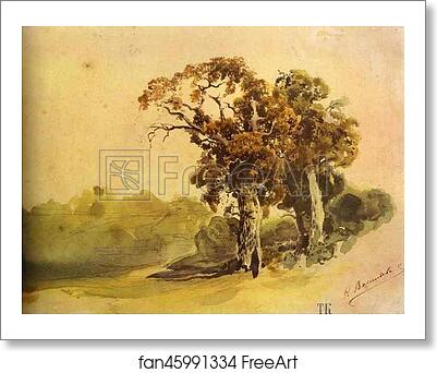 Free art print of Oaks by Feodor Vasilyev