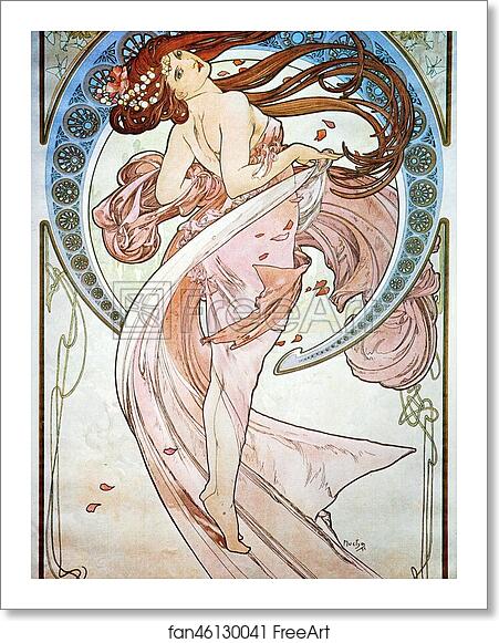 Free art print of Dance by Alphonse Mucha Free art print of Dance by Alphonse Mucha