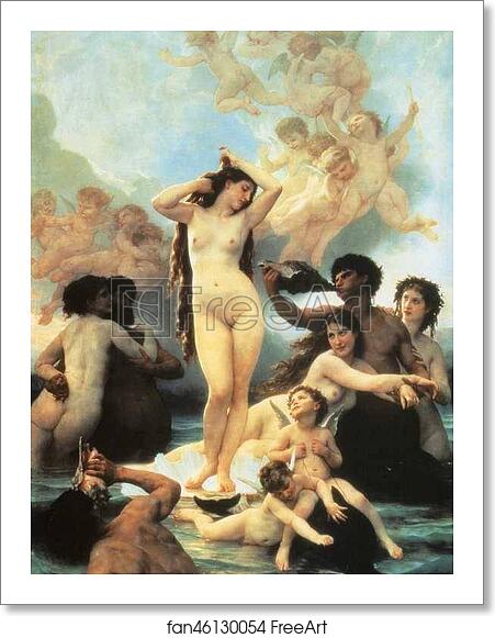 Free art print of The Birth of Venus by William-Adolphe Bouguereau Free art print of The Birth of Venus by William-Adolphe Bouguereau