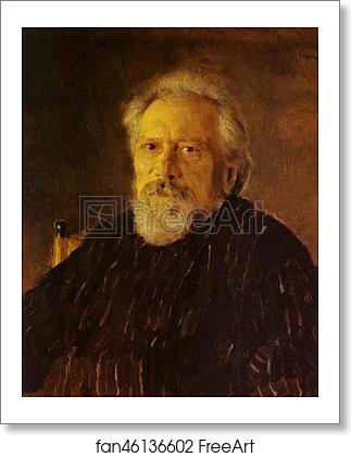Free art print of Portrait of the Author Nikolay Leskov by Valentin Serov