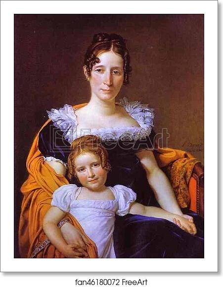 Free art print of Portrait of the Countess Vilain XIIII and Her Daughter by Jacques-Louis David Free art print of Portrait of the Countess Vilain XIIII and Her Daughter by Jacques-Louis David