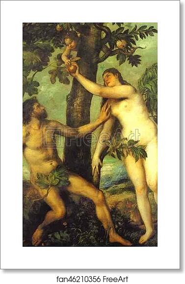 Free art print of Adam and Eve by Titian Free art print of Adam and Eve by Titian