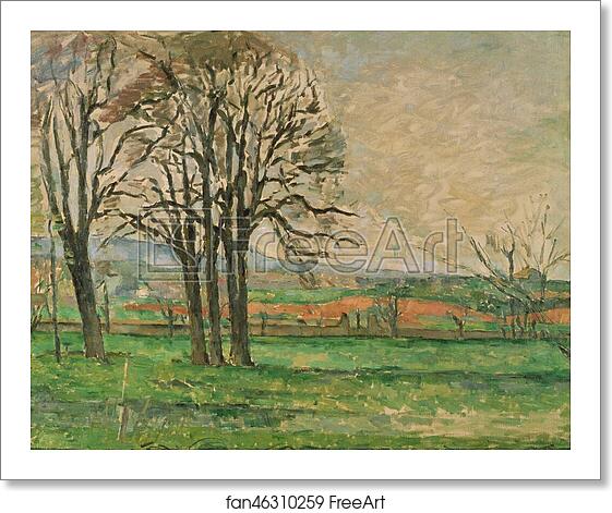 Free art print of The Bare Trees at Jas de Bouffan by Paul Cézanne Free art print of The Bare Trees at Jas de Bouffan by Paul Cézanne
