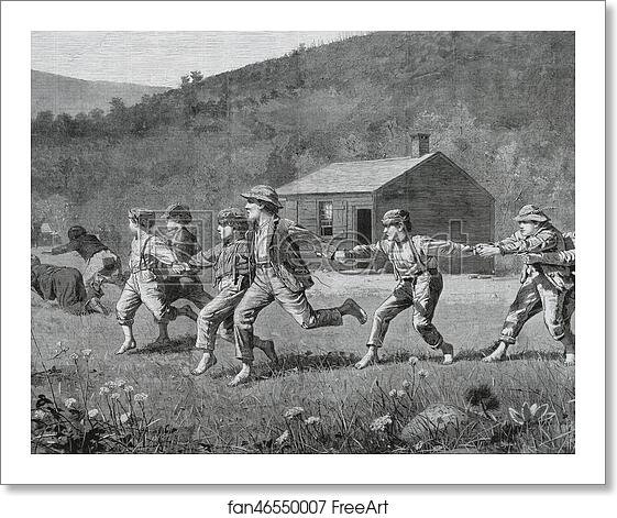 Free art print of Snap-the-Whip, from the Harper's Weekly, September 20, 1873 by Winslow Homer Free art print of Snap-the-Whip, from the Harper's Weekly, September 20, 1873 by Winslow Homer