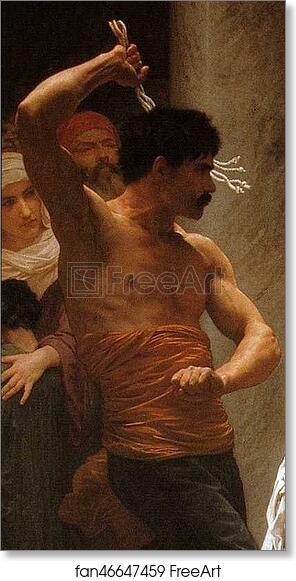 Free art print of The Flagellation of Christ. Detail by William-Adolphe Bouguereau