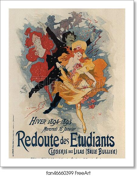 Free art print of Redoute des Etudiants, Closerie des Lilas by Jules Chéret Free art print of Redoute des Etudiants, Closerie des Lilas by Jules Chéret