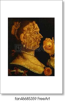 Free art print of Eve and the Apple, with Counterpart by Giuseppe Arcimboldo