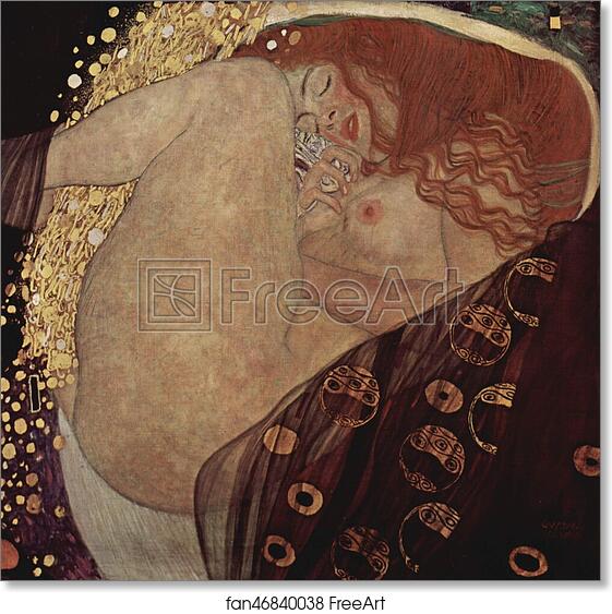 Free art print of Danae by Gustav Klimt