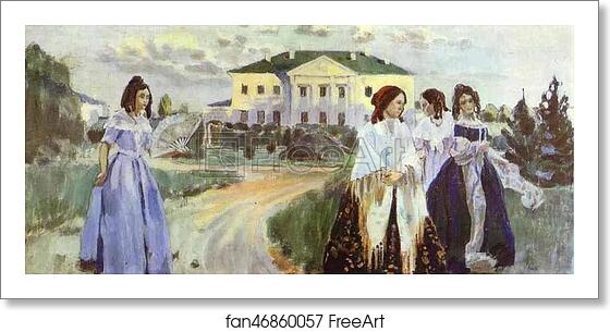 Free art print of Walk at Sunset by Victor Borisov-Musatov Free art print of Walk at Sunset by Victor Borisov-Musatov