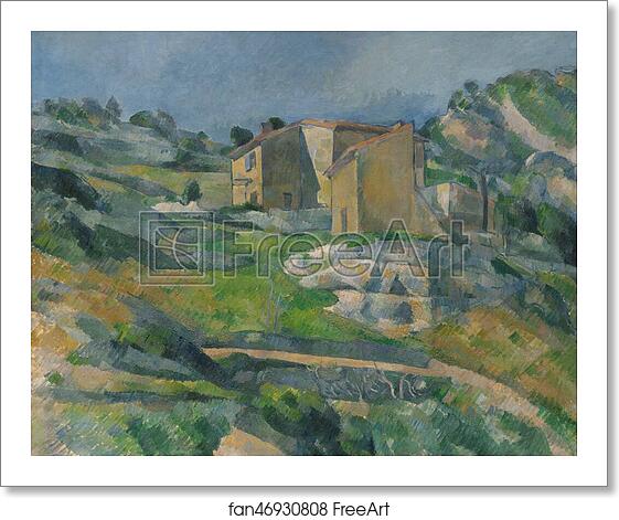 Free art print of Houses in Provence: The Riaux Valley near L'Estaque by Paul Cézanne Free art print of Houses in Provence: The Riaux Valley near L'Estaque by Paul Cézanne