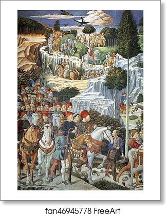 Free art print of Procession of the Magus Balthazar by Benozzo Gozzoli