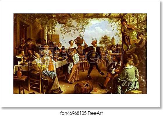 Free art print of The Dancing Couple by Jan Steen Free art print of The Dancing Couple by Jan Steen