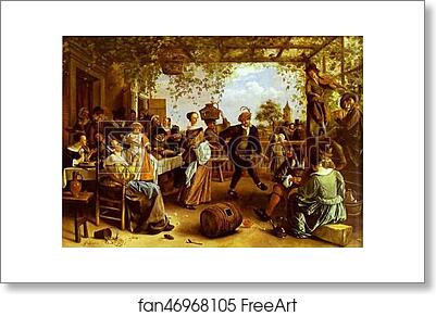 Free art print of The Dancing Couple by Jan Steen