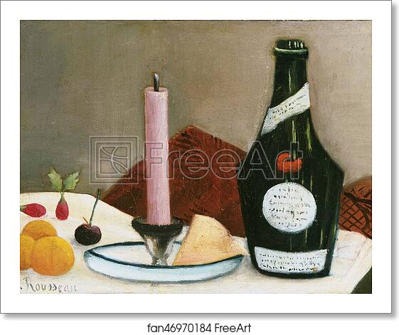 Free art print of The Pink Candle by Henri Rousseau Free art print of The Pink Candle by Henri Rousseau