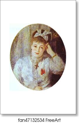 Free art print of Portrait of Marie Murer by Pierre-Auguste Renoir