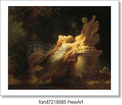 Free art print of The Vow to Love by Jean-Honoré Fragonard