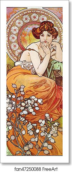 Free art print of Topaz by Alphonse Mucha Free art print of Topaz by Alphonse Mucha
