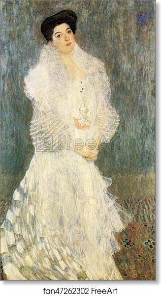 Free art print of Portrait of Hermine Gallia by Gustav Klimt