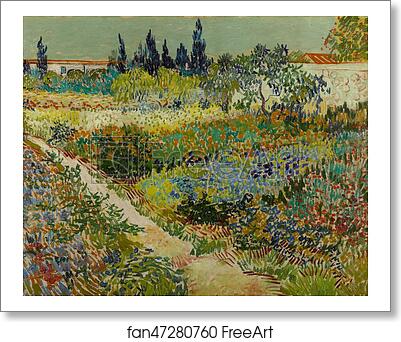 Free art print of Garden at Arles / Flowering Garden with Path by Vincent Van Gogh Free art print of Garden at Arles / Flowering Garden with Path by Vincent Van Gogh