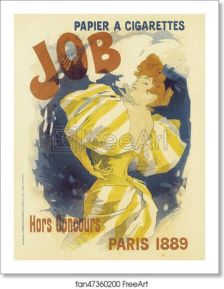 Free art print of Papier à cigarettes Job by Jules Chéret Free art print of Papier à cigarettes Job by Jules Chéret