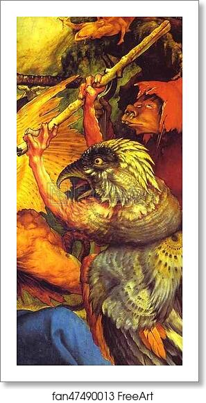 Free art print of The Temptation of St. Anthony. Detail by Matthias Grünewald Free art print of The Temptation of St. Anthony. Detail by Matthias Grünewald