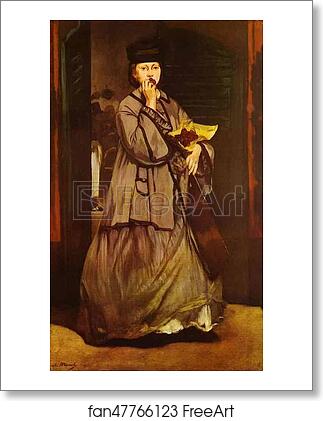 Free art print of The Street Singer by Edouard Manet