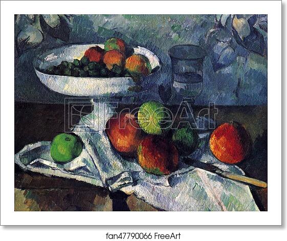 Free art print of Still Life with Fruit Bowl by Paul Cézanne Free art print of Still Life with Fruit Bowl by Paul Cézanne
