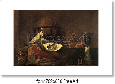 Free art print of The Attributes of the Sciences by Jean-Baptiste-Simeon Chardin