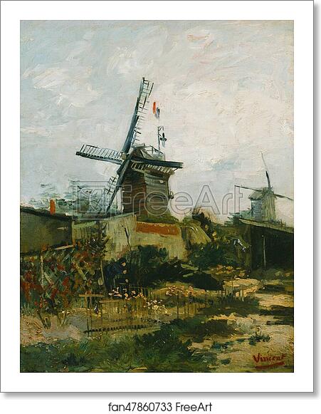 Free art print of Windmills on Montmartre by Vincent Van Gogh Free art print of Windmills on Montmartre by Vincent Van Gogh