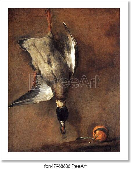 Free art print of A Green-Neck Duck with a Seville Orange by Jean-Baptiste-Simeon Chardin Free art print of A Green-Neck Duck with a Seville Orange by Jean-Baptiste-Simeon Chardin