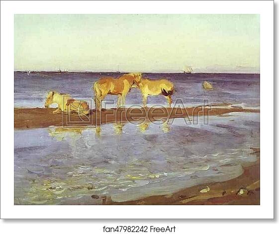 Free art print of Horses on a Shore by Valentin Serov Free art print of Horses on a Shore by Valentin Serov