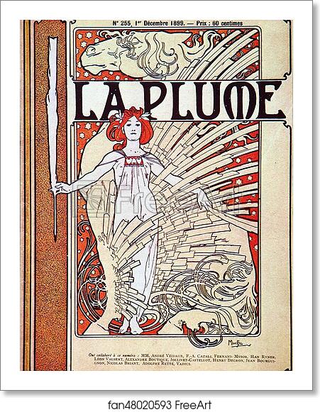 Free art print of La Plume by Alphonse Mucha Free art print of La Plume by Alphonse Mucha