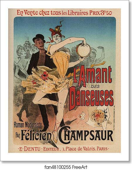 Free art print of L'Amant des Danseuses by Jules Chéret