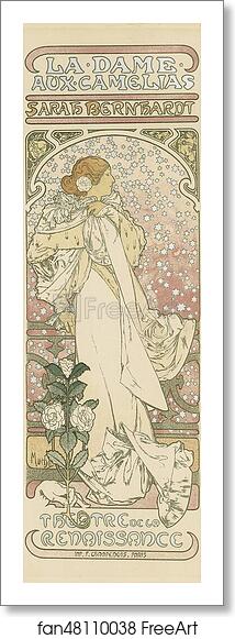 Free art print of La Dame Aux Camelias by Alphonse Mucha Free art print of La Dame Aux Camelias by Alphonse Mucha