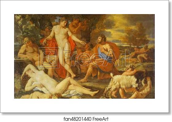 Free art print of Midas and Bacchus by Nicolas Poussin Free art print of Midas and Bacchus by Nicolas Poussin