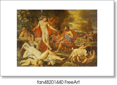 Free art print of Midas and Bacchus by Nicolas Poussin
