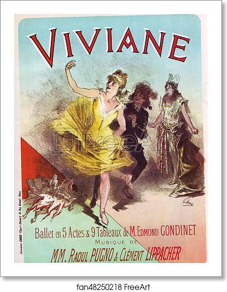 Free art print of Eden-Théâtre Viviane by Jules Chéret Free art print of Eden-Théâtre Viviane by Jules Chéret
