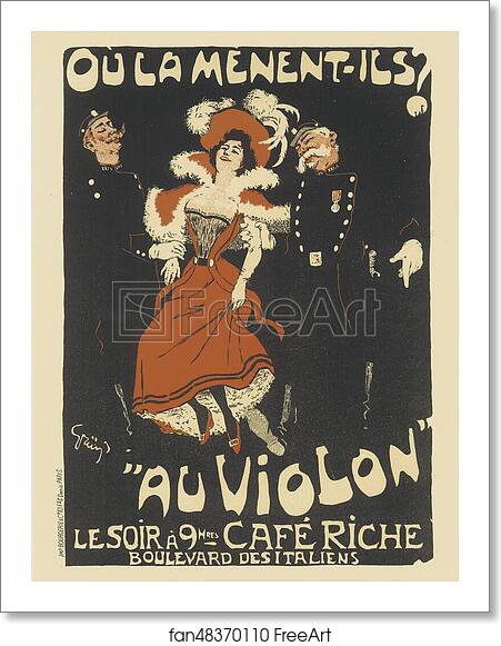 Free art print of Le Café Riche, "Où la mènent-ils? Au Violon". by Jules-Alexandre Grün Free art print of Le Café Riche, "Où la mènent-ils? Au Violon". by Jules-Alexandre Grün