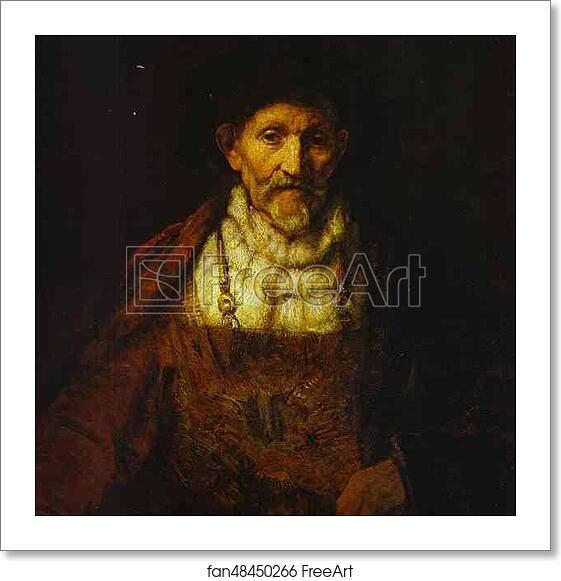 Free art print of Portrait of an Old Man by Rembrandt Harmenszoon Van Rijn Free art print of Portrait of an Old Man by Rembrandt Harmenszoon Van Rijn
