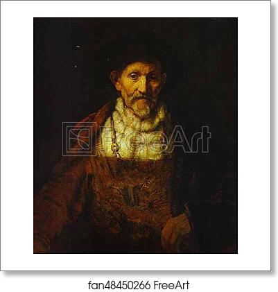 Free art print of Portrait of an Old Man by Rembrandt Harmenszoon Van Rijn